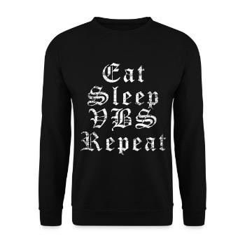 Visual Basic Script VBA VBS Progammierer - Unisex Pullover - Schwarz - Vorne - Alina (178cm) & Michal (187cm)