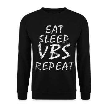 VBS Mitarbeiter Ferienbibelschule Christlich - Unisex Pullover - Schwarz - Vorne - Alina (178cm) & Michal (187cm)
