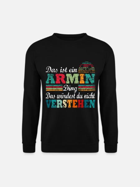 Name Armin ARMIN - Unisex Pullover - Schwarz