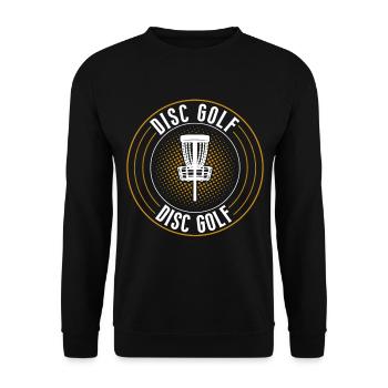 Discgolf Disc Golf - Unisex Sweatshirt - black - Front - Alina (178cm) & Michal (187cm)