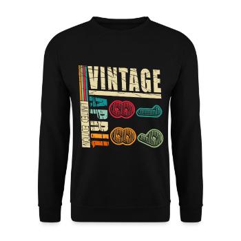 Jahrgang April 1988 - Unisex Pullover - Schwarz - Vorne - Alina (178cm) & Michal (187cm)