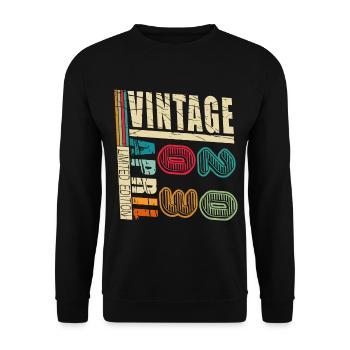 April 2003 Birthday April 2003 Gift - Unisex Sweatshirt - black - Front - Alina (178cm) & Michal (187cm)