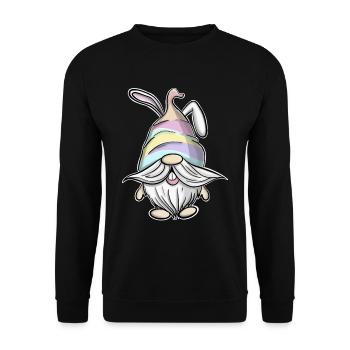 Ostern Gnome Gnomes - Unisex Pullover - Schwarz - Vorne - Alina (178cm) & Michal (187cm)