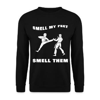 karate - Unisex Pullover - Schwarz - Vorne - Alina (178cm) & Michal (187cm)