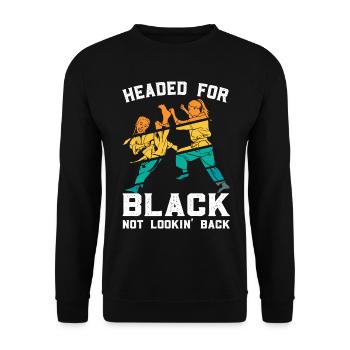 Karaté Princesse Fille Ceinture Noire - Sweat-shirt Unisexe - noir - Devant - Alina (178cm) & Michal (187cm)