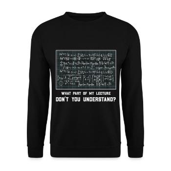 Mathematics Mathematicians Math Teacher Functions - Unisex Sweatshirt - black - Front - Alina (178cm) & Michal (187cm)