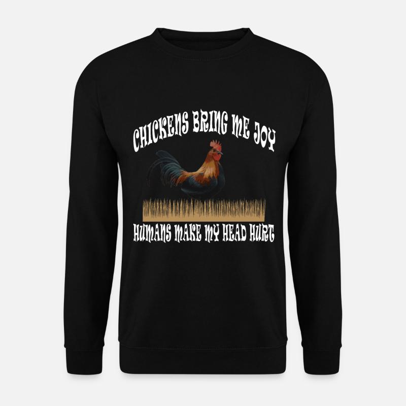 Poulets Éleveur Poulet Poulet - Sweat-shirt Unisexe - noir