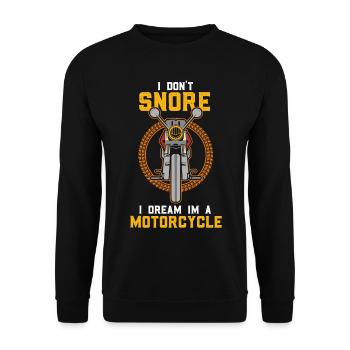 Motorrad fahren ist keine Krankheit Chopper - Unisex Pullover - Schwarz - Vorne - Alina (178cm) & Michal (187cm)