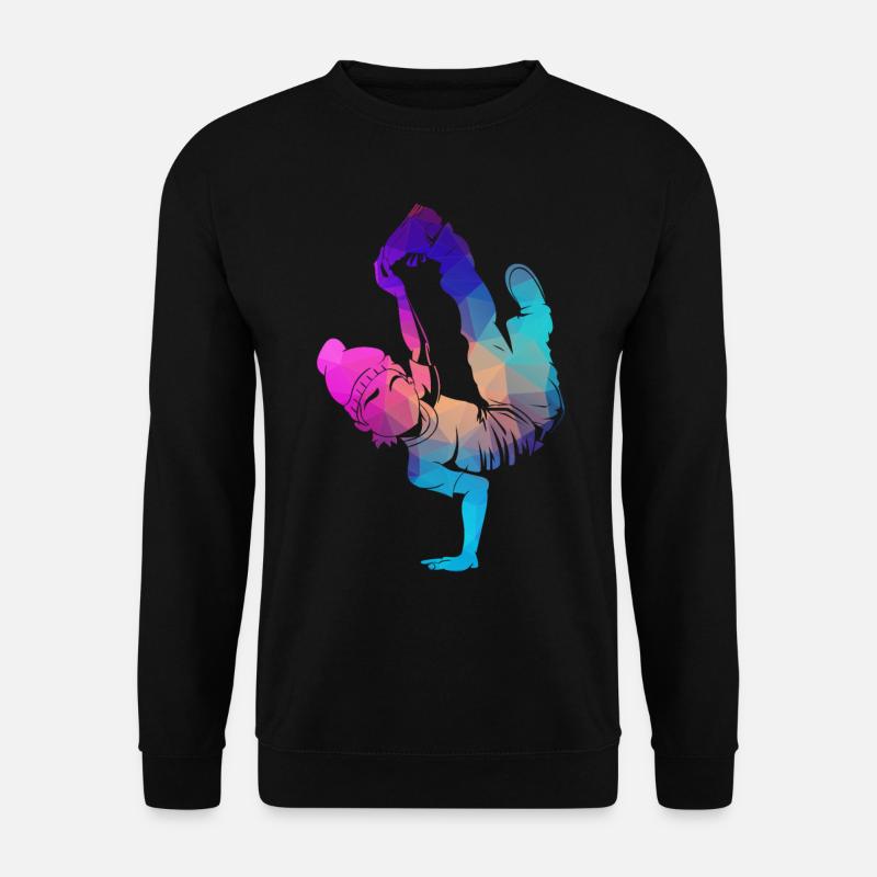 Breakdance B-Boy Breaker Breakdancer B-Girl HipHop - Unisex Pullover - Schwarz