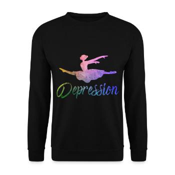 Ballett, Ballerina, Girl, Mädchen, Tanzen - Unisex Pullover - Schwarz - Vorne - Alina (178cm) & Michal (187cm)