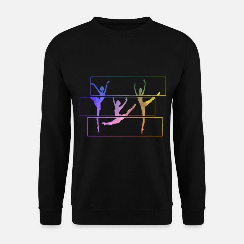 Retro Ballet ballerina - Unisex Sweatshirt - black