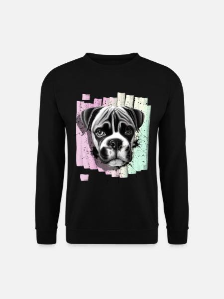 Boxer Dog - Unisex Sweatshirt - black