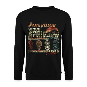 April 1983 | April 1983 Anniversary 1983 - Unisex Sweatshirt - black - Front - Alina (178cm) & Michal (187cm)