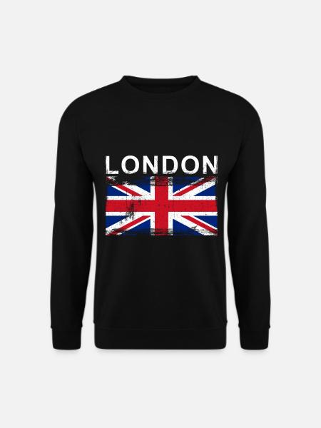 England London City Flag - Unisex Sweatshirt - black