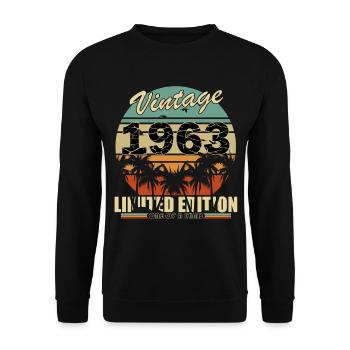 Original vintage founded in 1963 - Unisex Sweatshirt - black - Front - Alina (178cm) & Michal (187cm)