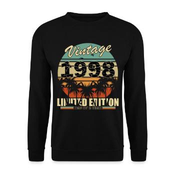 Vintage 1998 Legend Gift Idea - Sweat-shirt Unisexe - noir - Devant - Alina (178cm) & Michal (187cm)