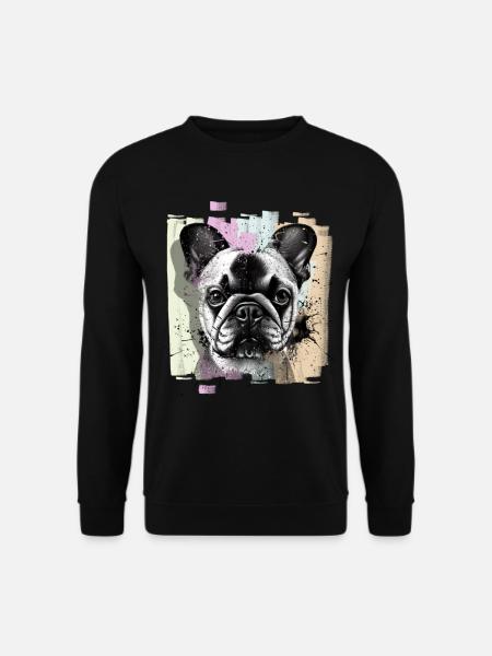 French Bulldog Frenchie - Sweat-shirt Unisexe - noir