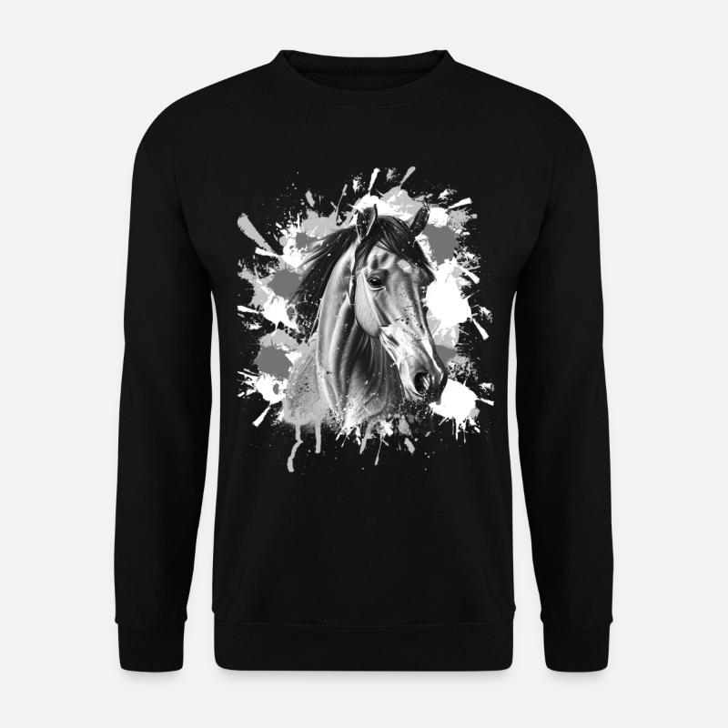 Pferd - Unisex Pullover - Schwarz