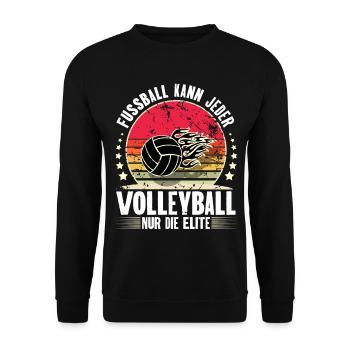 Volleyball - Unisex Pullover - Schwarz - Vorne - Alina (178cm) & Michal (187cm)