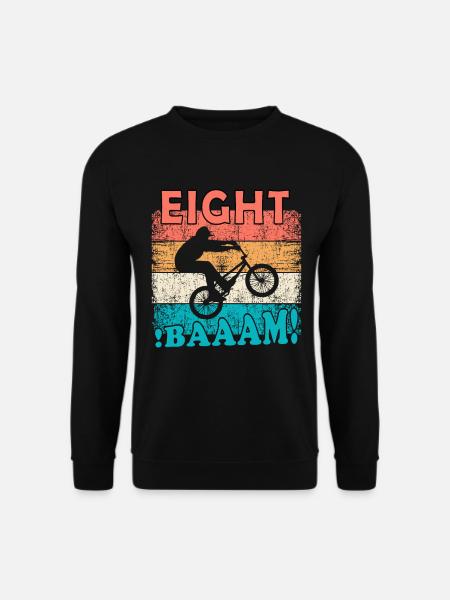 8 Geburtstag Bmx 8 Jahre Geschenk - Unisex Pullover - Schwarz