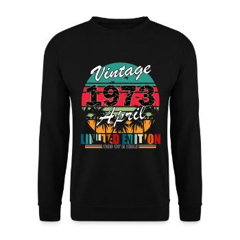 Avril 1973 Jubilé 1973 Légendes Avril - Sweat-shirt Unisexe - noir - Devant - Alina (178cm) & Michal (187cm)