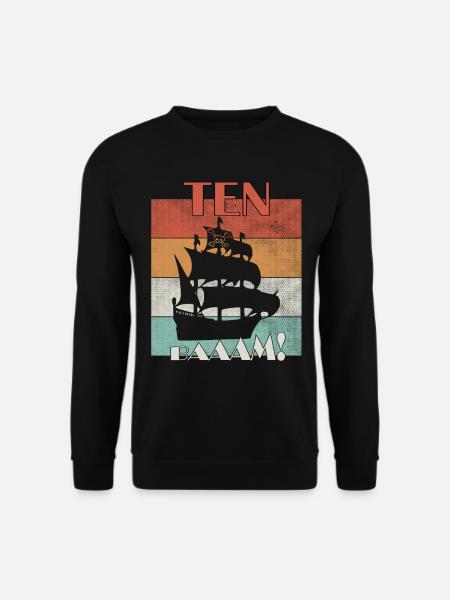 10 Jahre Pirat 10. Geburtstag - Unisex Pullover - Schwarz