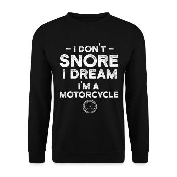 Motard Motard Femme Mari Cadeau - Sweat-shirt Unisexe - noir - Devant - Alina (178cm) & Michal (187cm)