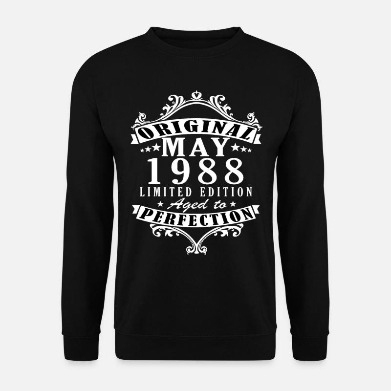Geburtstag Mai 1988 Legendär Episch - Unisex Pullover - Schwarz