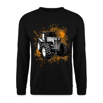 Tracteur Agriculture - Sweat-shirt Unisexe - noir - Devant - Alina (178cm) & Michal (187cm)