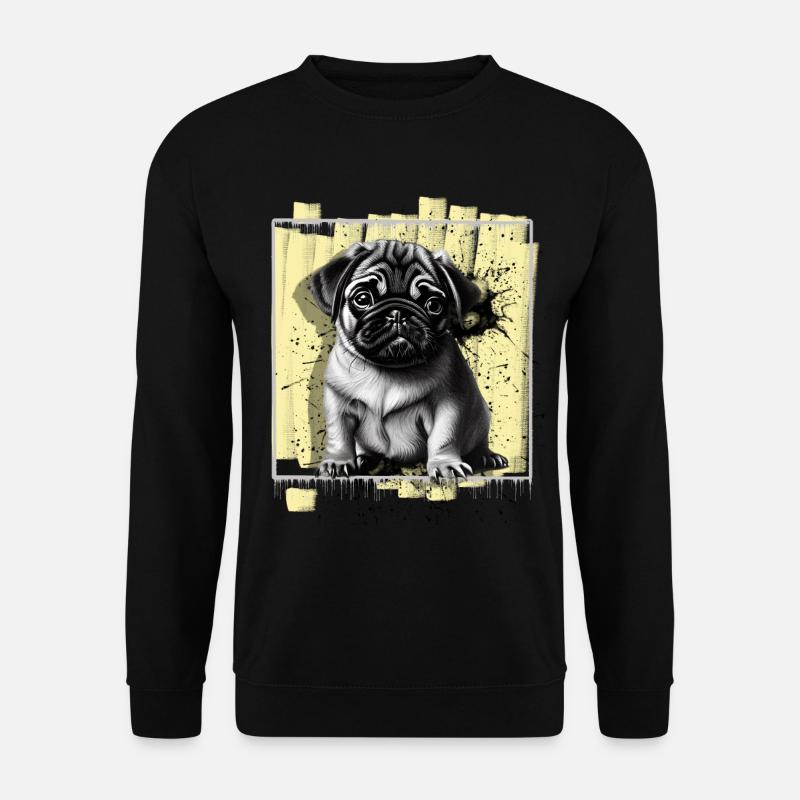 Pug Dog - Unisex Sweatshirt - black