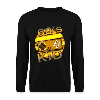 Kind der 60er Jahre - Unisex Pullover - Schwarz - Vorne - Alina (178cm) & Michal (187cm)