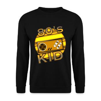 Gamer Gaming 80s - Sweat-shirt Unisexe - noir - Devant - Alina (178cm) & Michal (187cm)