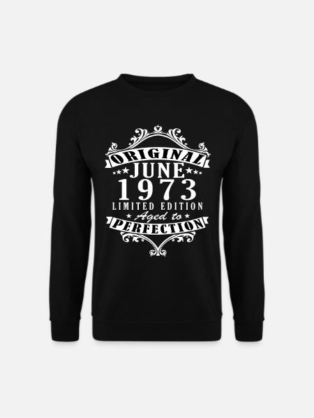 50. Geburtstag 50 Jahre Juni 1973 - Unisex Pullover - Schwarz