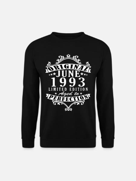 Juni 1993 Geschenkidee - Unisex Pullover - Schwarz