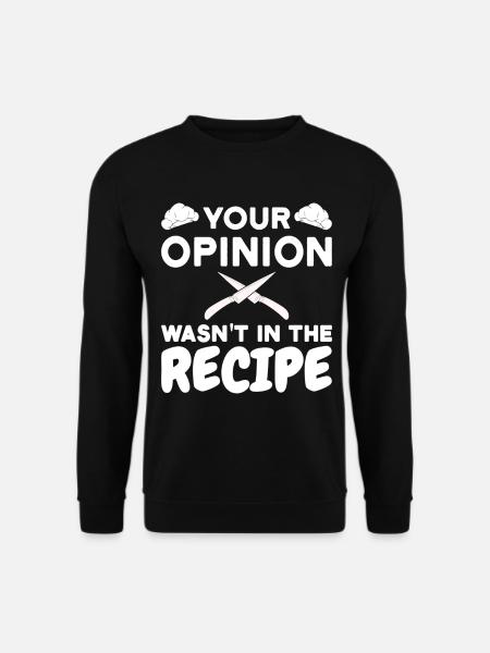 chefkoch koch kochen spruch - Unisex Pullover - Schwarz