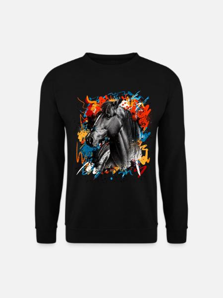 Cheval - Sweat-shirt Unisexe - noir