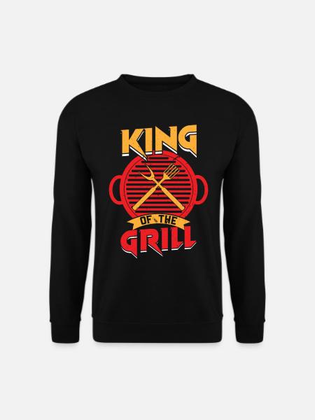 Grillen Barbeque BBQ Griller Grillmeister - Unisex Pullover - Schwarz