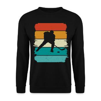Eishockey Hockey sur glace - Sweat-shirt Unisexe - noir - Devant - Alina (178cm) & Michal (187cm)