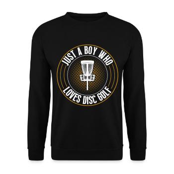 Discgolf Disc Golf - Unisex Sweatshirt - black - Front - Alina (178cm) & Michal (187cm)