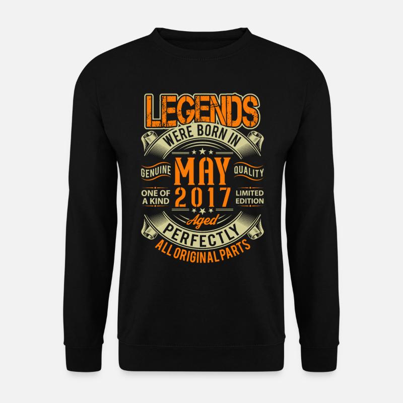 2017 May Birthday Legend - Unisex Sweatshirt - black