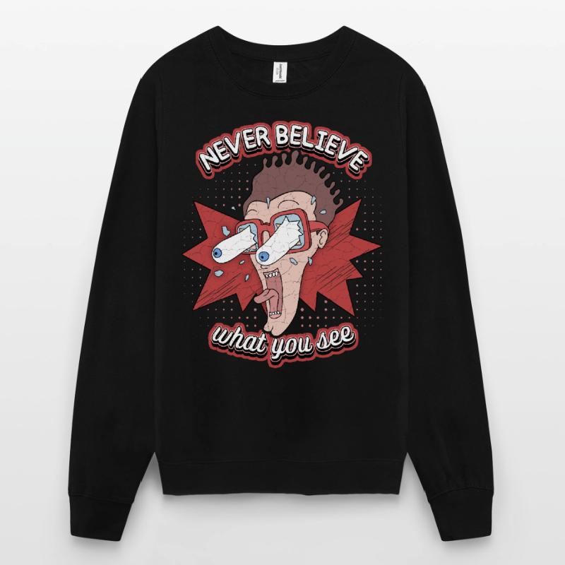 Comic, Comic Strips, Crazy Man, Funny Saying Unisex Sweatshirt