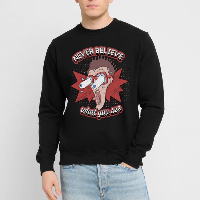 Comic, Comic Strips, Crazy Man, Funny Saying Unisex Sweatshirt