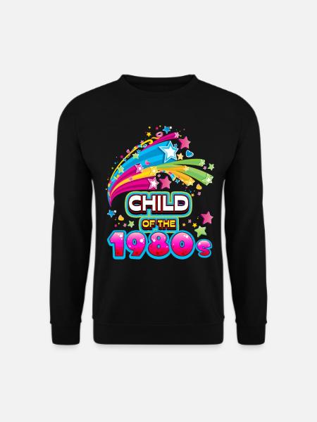 1980, 1980er, 80er Jahre Retro Geburtstag Spruch - Unisex Pullover - Schwarz