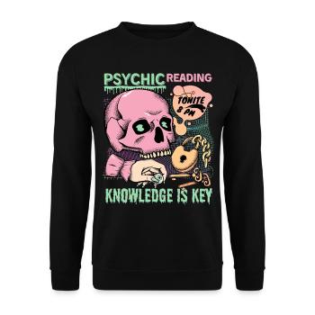 Fortune tellers, occultism, palmistry, tarot cards - Unisex Sweatshirt - black - Front - Alina (178cm) & Michal (187cm)