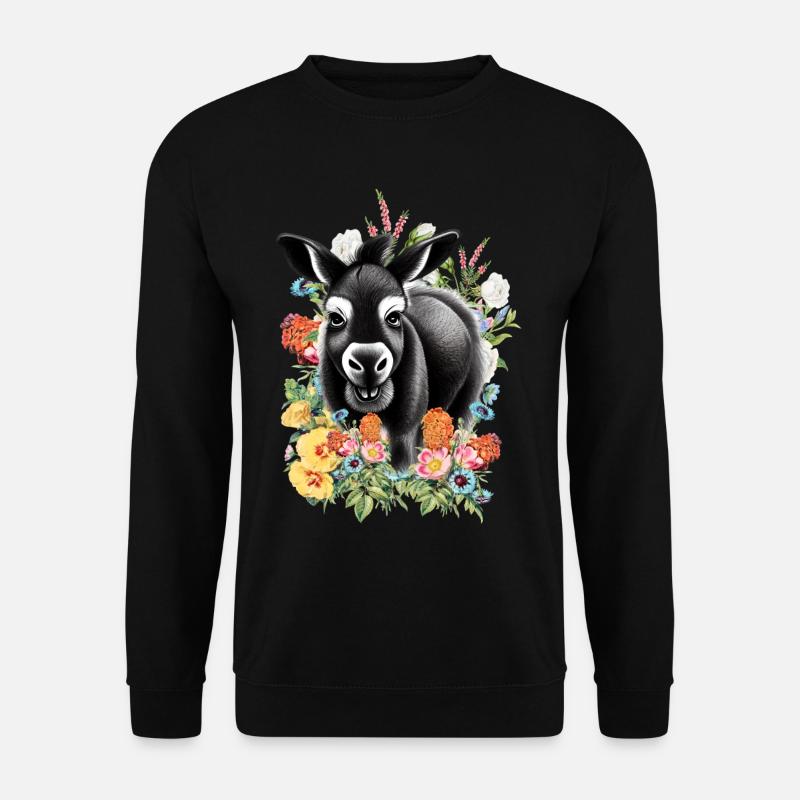Fleurs d’âne - Sweat-shirt Unisexe - noir