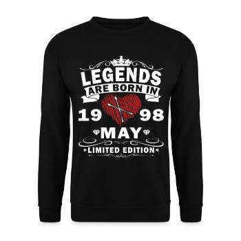 Mai 1998 Gift Drums Drummer - Sweat-shirt Unisexe - noir - Devant - Alina (178cm) & Michal (187cm)
