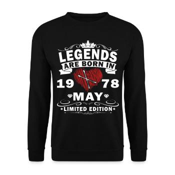 Mai 1978 Gift Drums Drummer - Sweat-shirt Unisexe - noir - Devant - Alina (178cm) & Michal (187cm)
