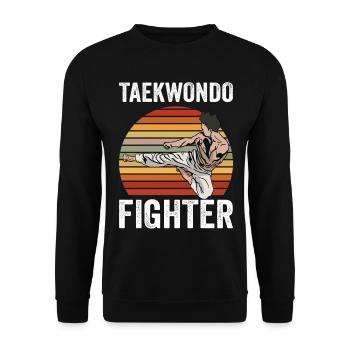 Tae Kwon Do - taekwondo - martial arts - Unisex Sweatshirt - black - Front - Alina (178cm) & Michal (187cm)