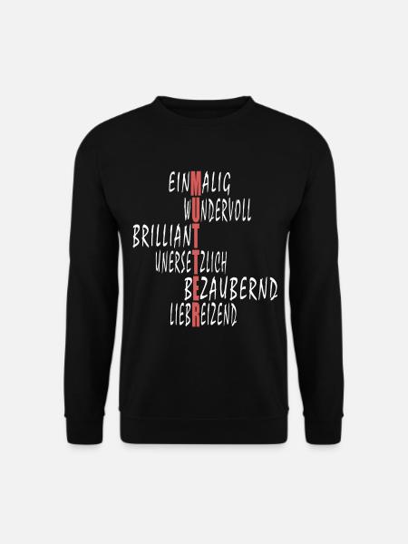 Mutter Muttertag Geschenk - Unisex Pullover - Schwarz
