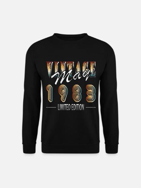 Geburtstag: Mai 1983 - Limited Edition Retro - Unisex Pullover - Schwarz